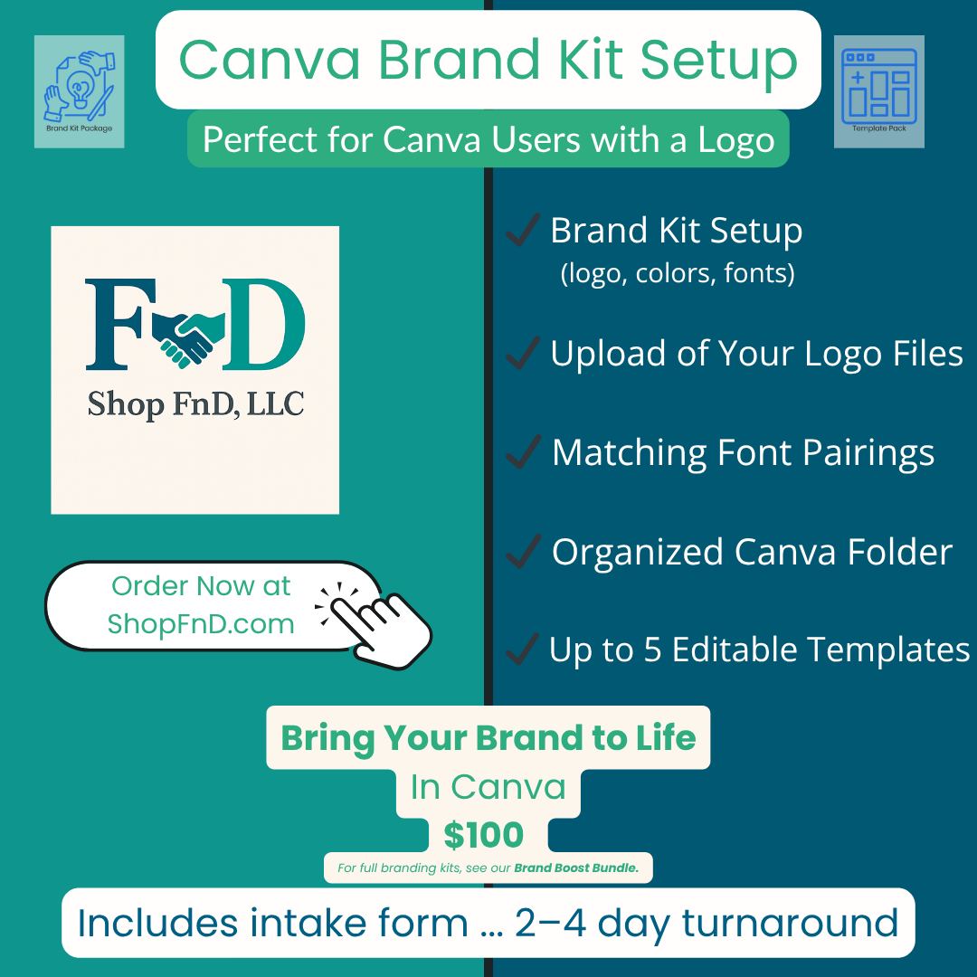 Canva Brand Kit – Pro Tools with Your Existing Logo